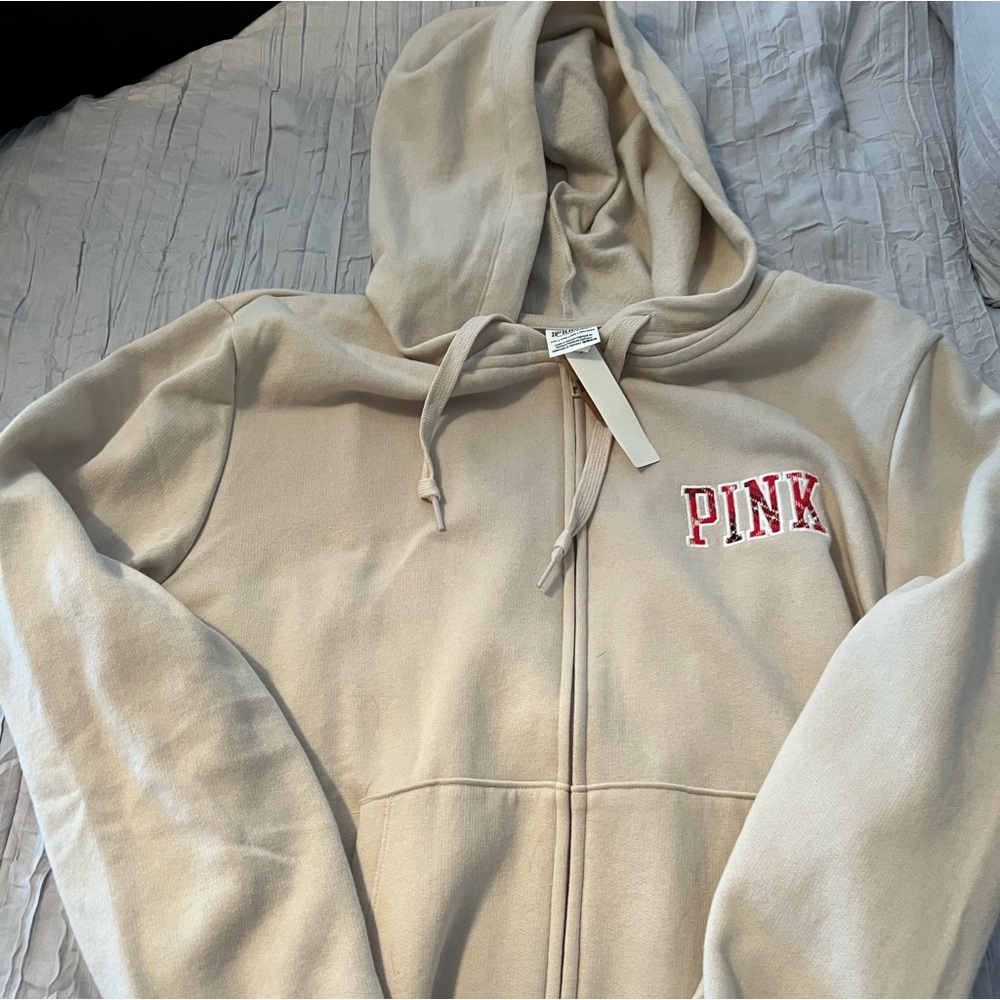 - Victoria’s Secret pink zip up hoodie